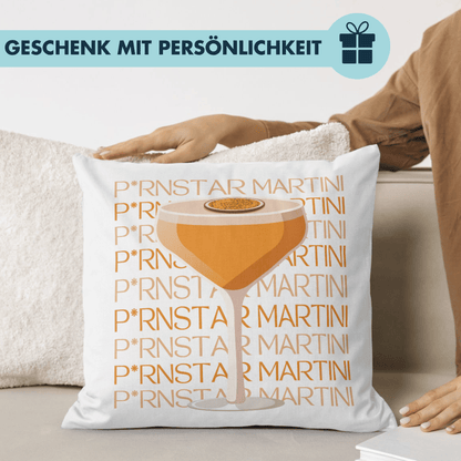 Pornstar Martini Cocktail Deko Kissen