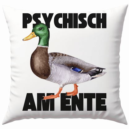 Psychisch Am Ente Wortspiel Meme Deko Kissen