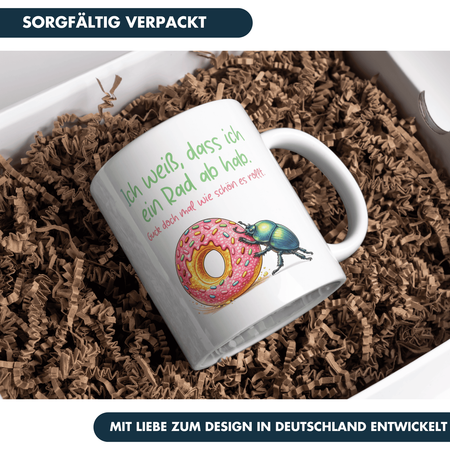 Ich Weiß Dass Ich Ein Rad Ab Hab Guck Doch Mal Wie Schön Es Rollt Kaffee Tasse