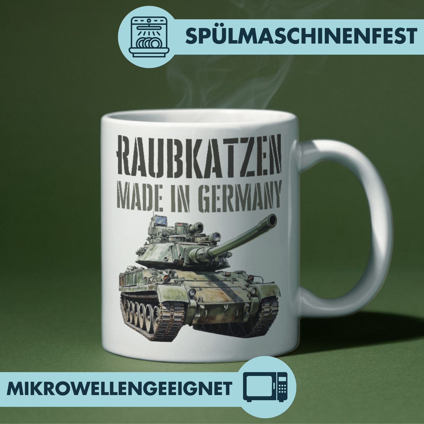 Panzer Raubkatzen Made In Germany Kaffee Tasse