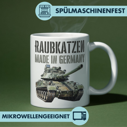 Panzer Raubkatzen Made In Germany Kaffee Tasse