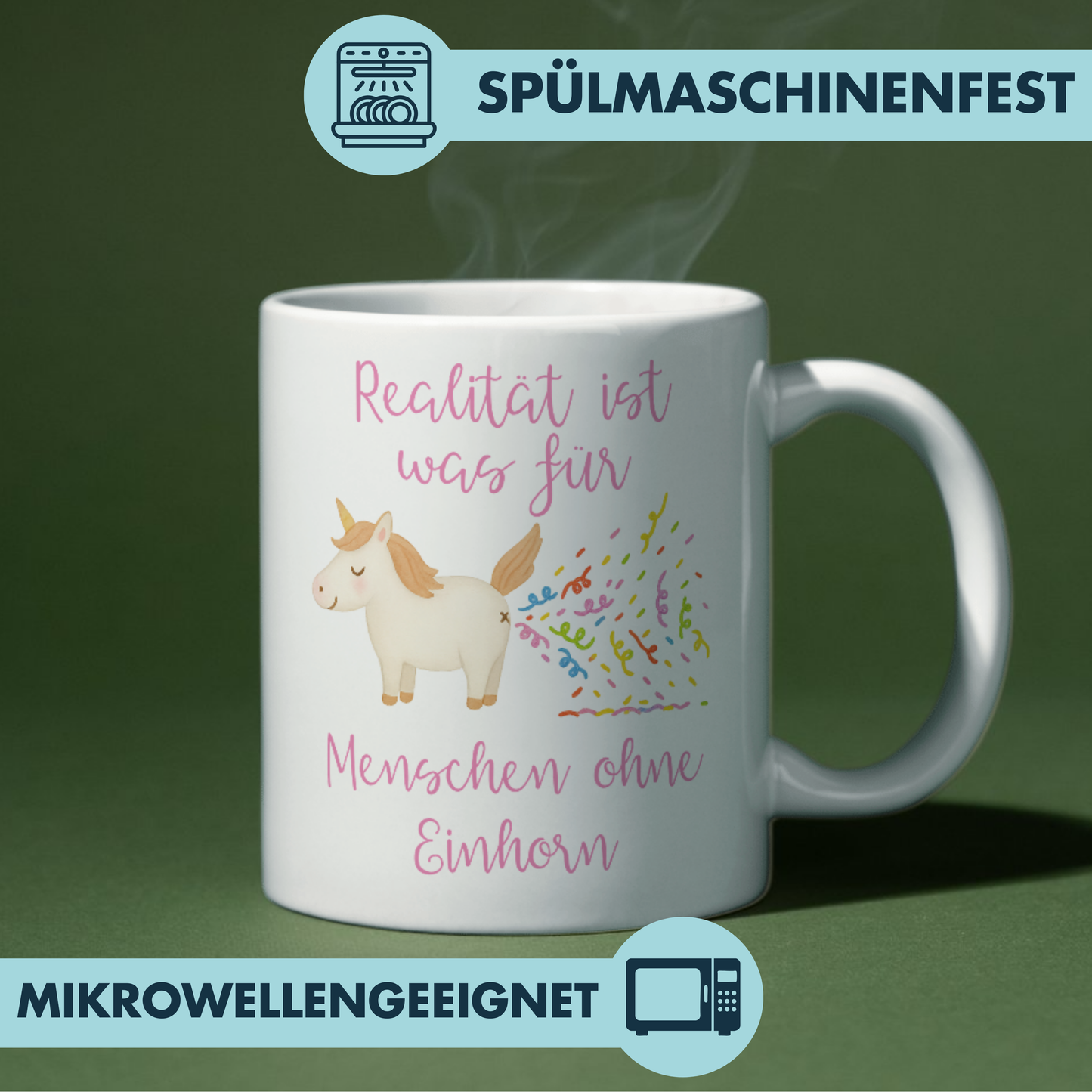 Realität Ist Was Für Menschen Ohne Einhorn Kaffee Tasse