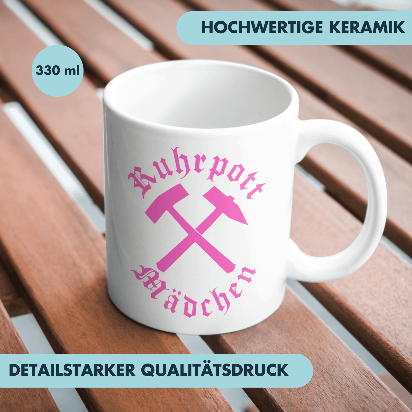 Ruhrpott Mädchen Glück Auf Kaffee Tasse