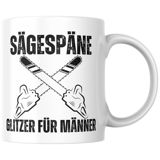 Sägespäne Glitzer Für Männer Handwerker Kaffee Tasse