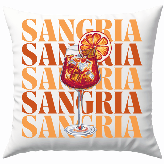 Sangria Wein Cocktail Deko Kissen
