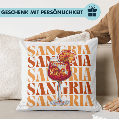 Sangria Wein Cocktail Deko Kissen