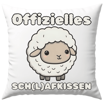 Offizielles Schlafkissen Schaf Wortspiel Deko Kissen