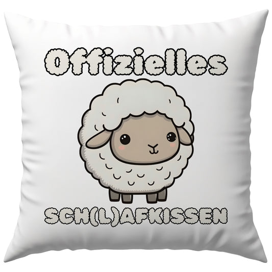 Offizielles Schlafkissen Schaf Wortspiel Deko Kissen