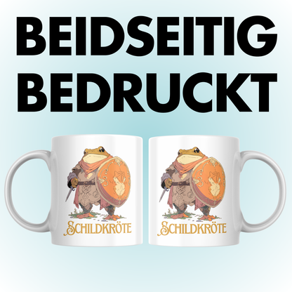 Schildkröte Wortspiel Kröte Mittelalter Kaffee Tasse