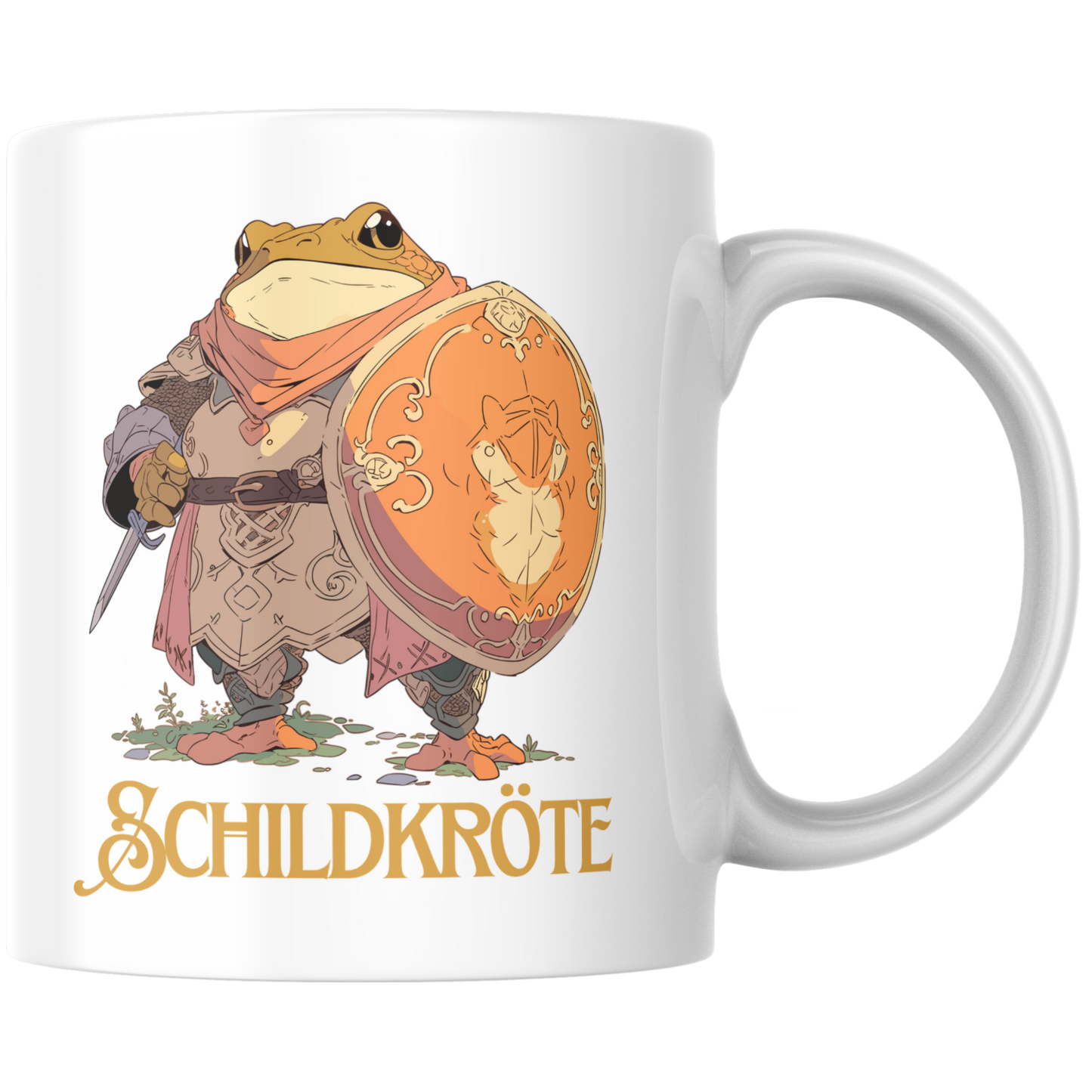 Schildkröte Wortspiel Kröte Mittelalter Kaffee Tasse