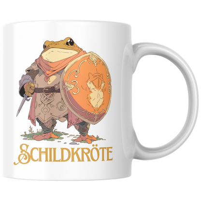 Schildkröte Wortspiel Kröte Mittelalter Kaffee Tasse