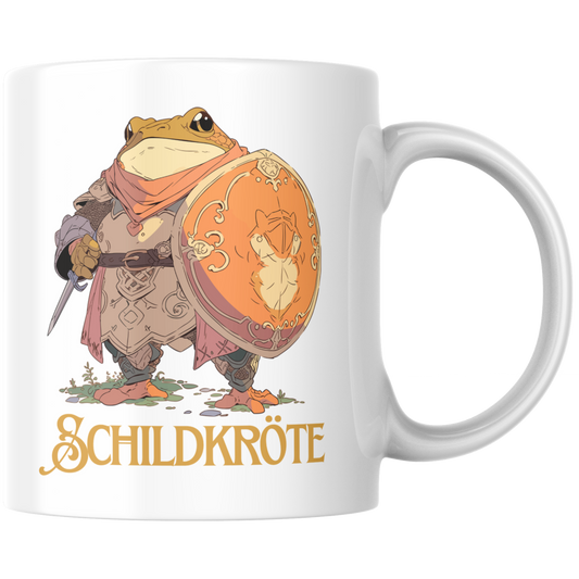 Schildkröte Wortspiel Kröte Mittelalter Kaffee Tasse
