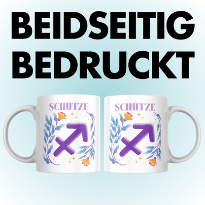 Schütze Sagittarius Sternzeichen Kaffee Tasse