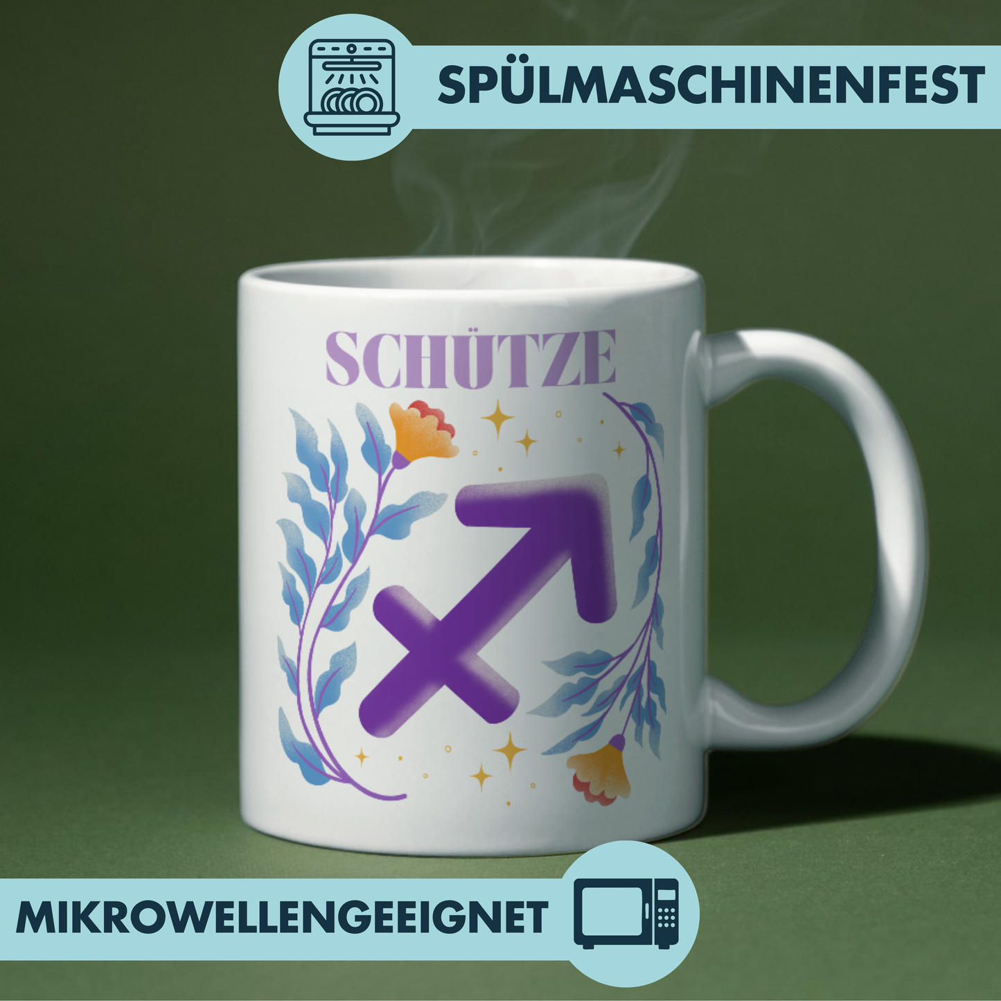 Schütze Sagittarius Sternzeichen Kaffee Tasse
