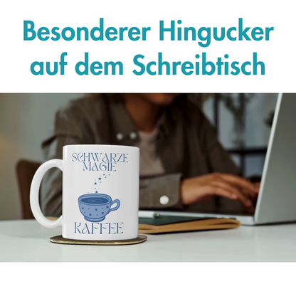 Schwarze Magie Kaffee Koffein Tasse