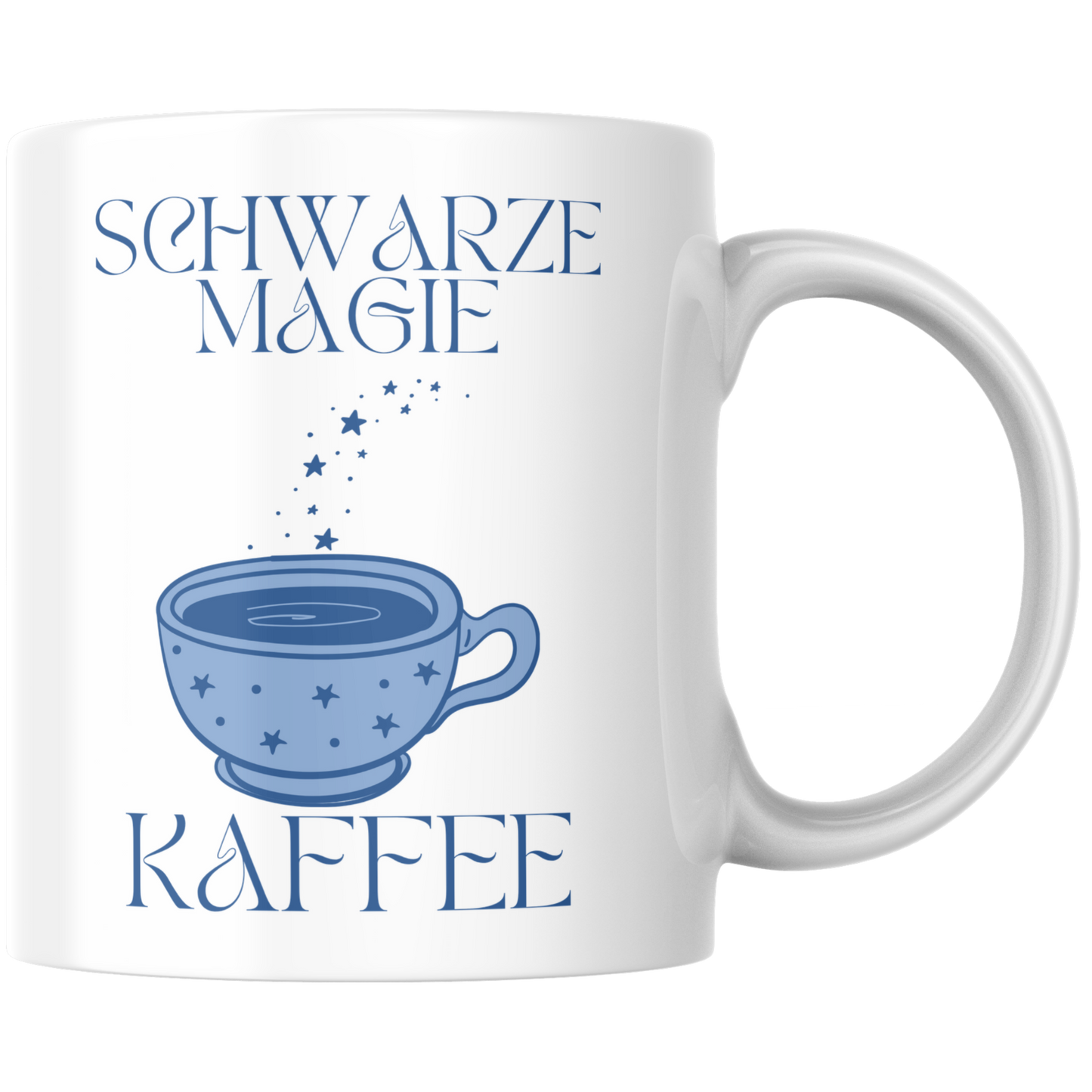 Schwarze Magie Kaffee Koffein Tasse