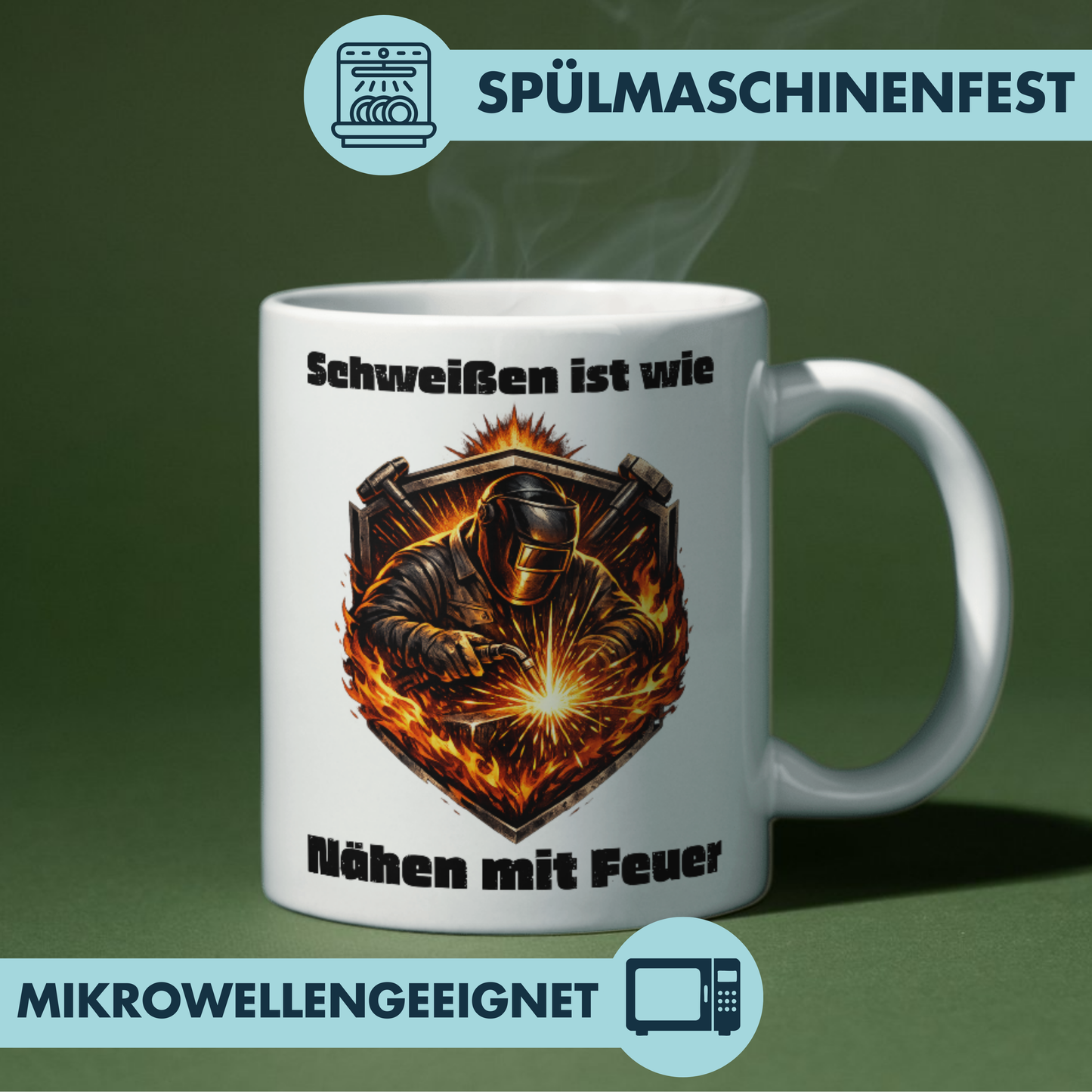Schweißen Ist Wie Nähen Mit Feuer Schweißer Kaffee Tasse