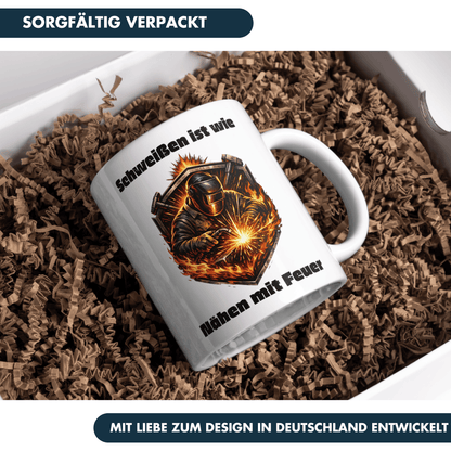 Schweißen Ist Wie Nähen Mit Feuer Schweißer Kaffee Tasse