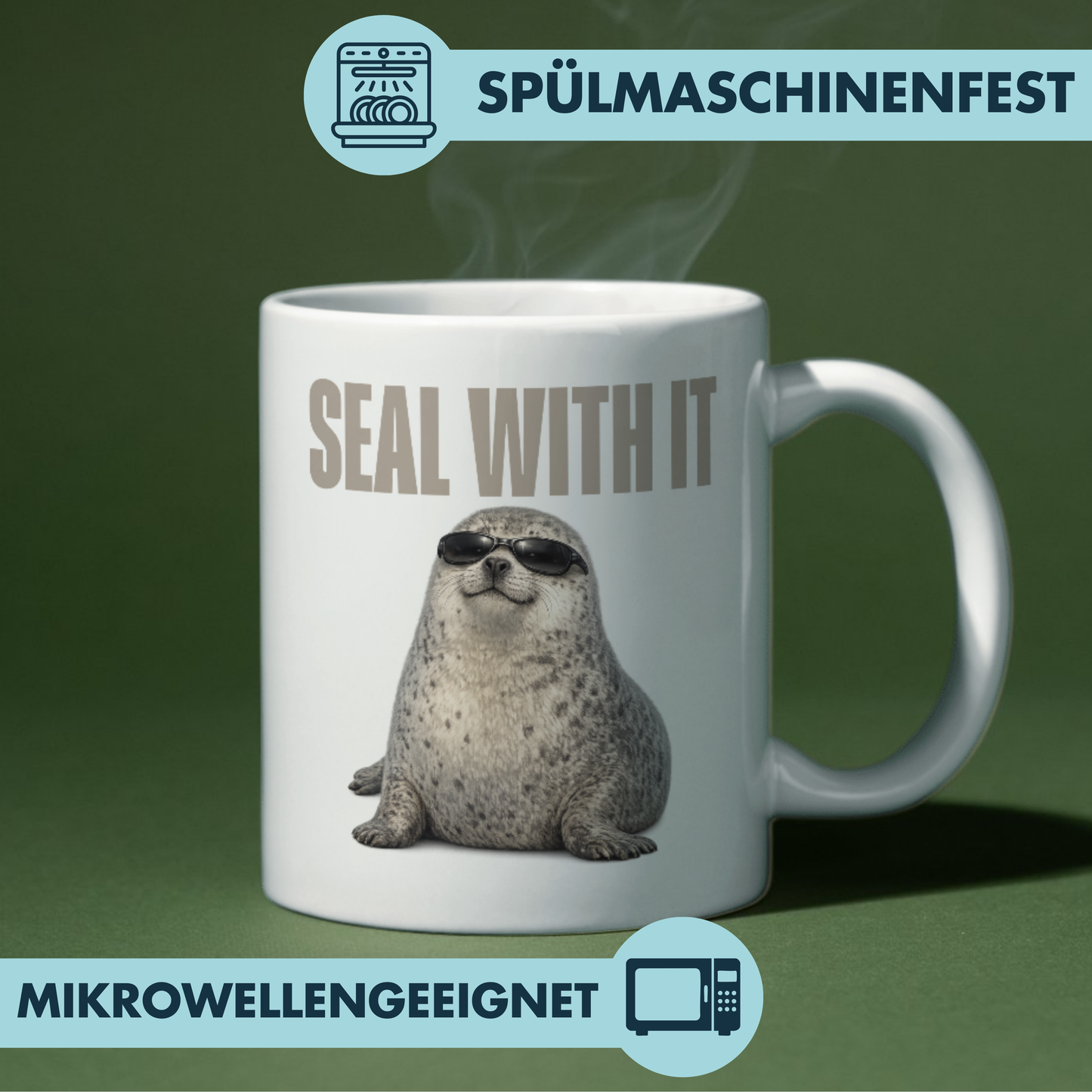 Seal With It Robbe Kaffee Tasse