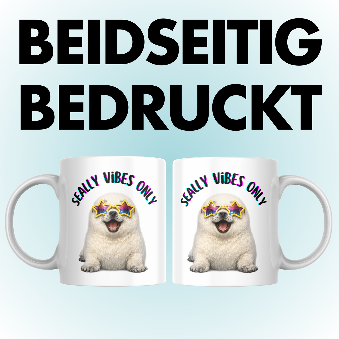 Seally Vibes Only Robbe Kaffee Tasse