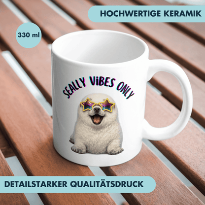 Seally Vibes Only Robbe Kaffee Tasse