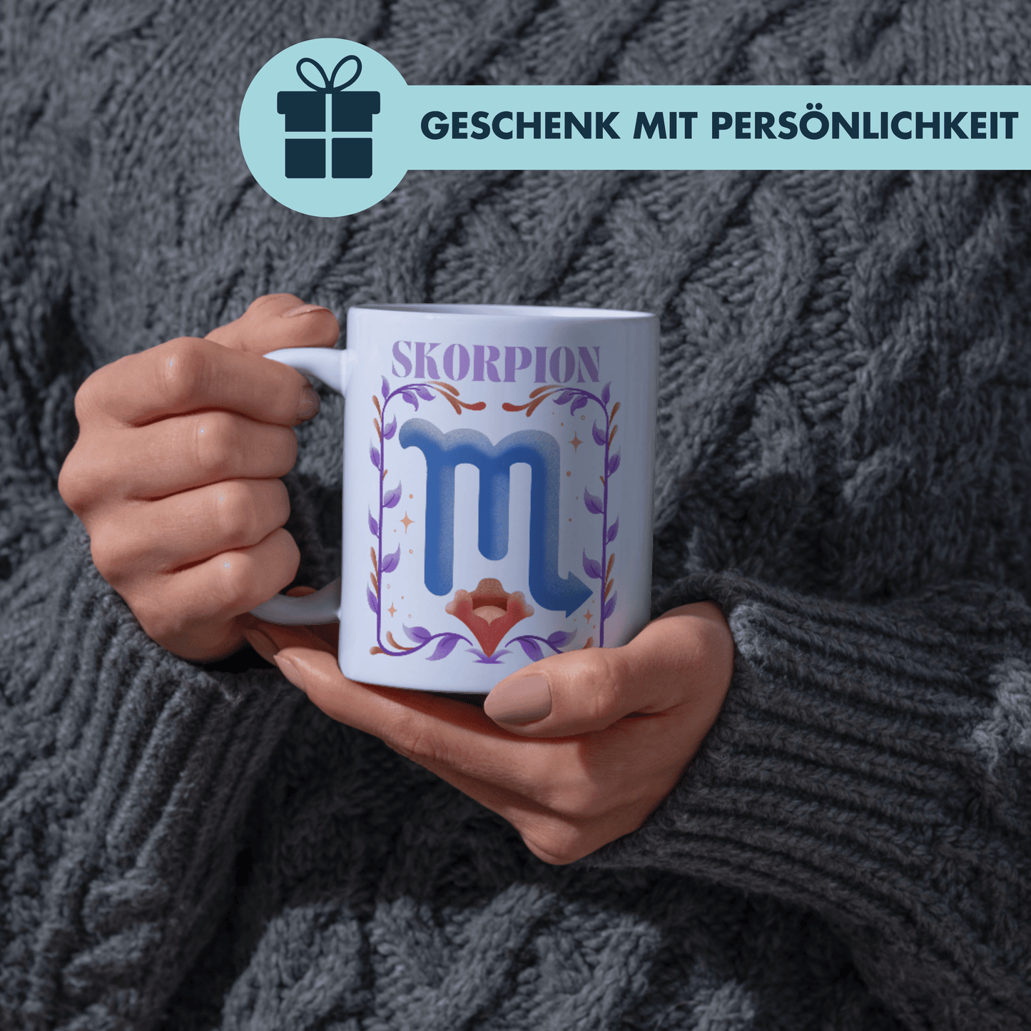 Skorpion Scorpio Sternzeichen Kaffee Tasse