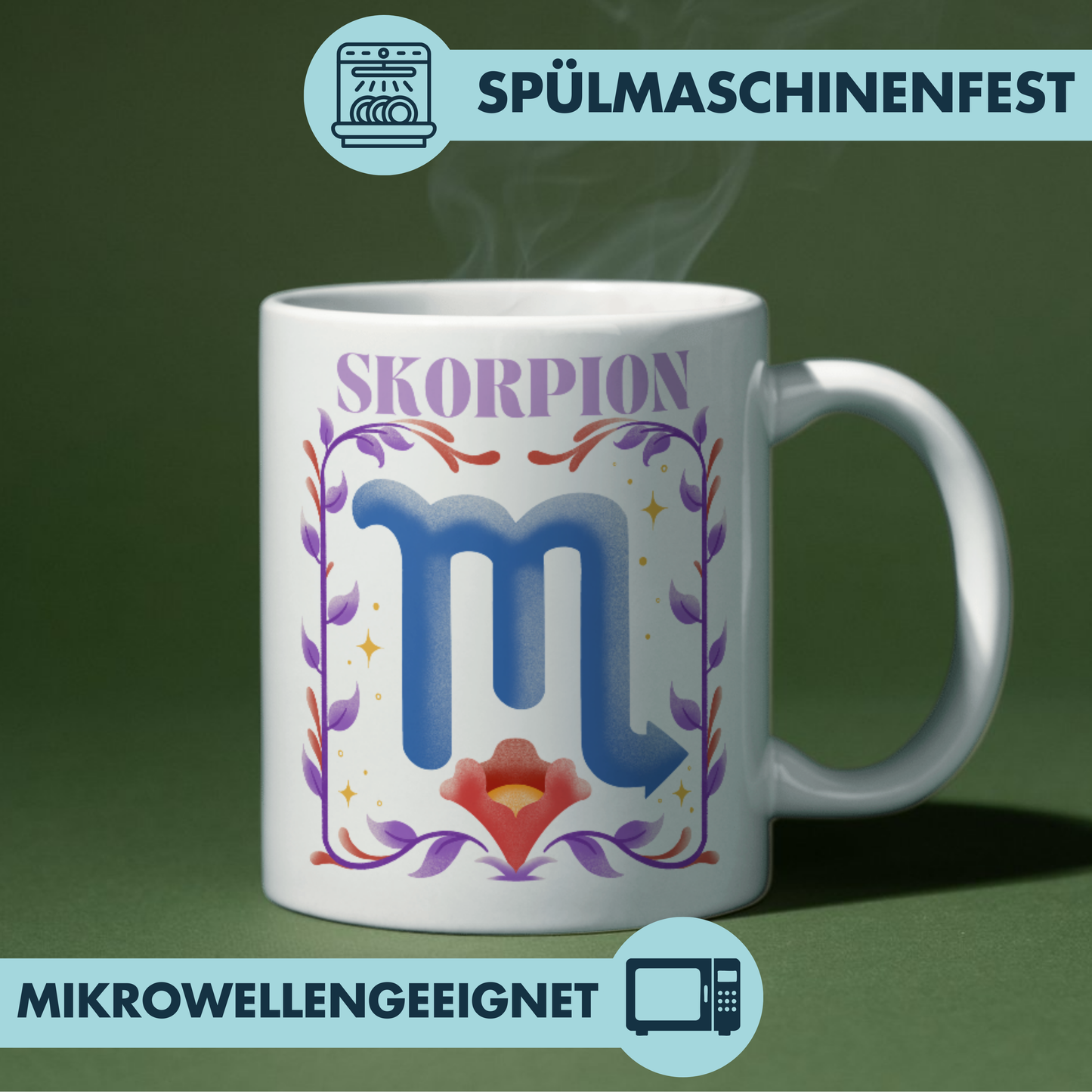 Skorpion Scorpio Sternzeichen Kaffee Tasse