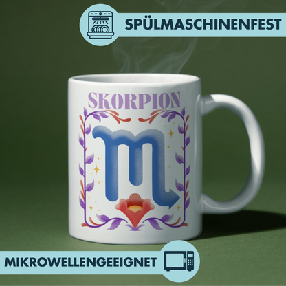 Skorpion Scorpio Sternzeichen Kaffee Tasse