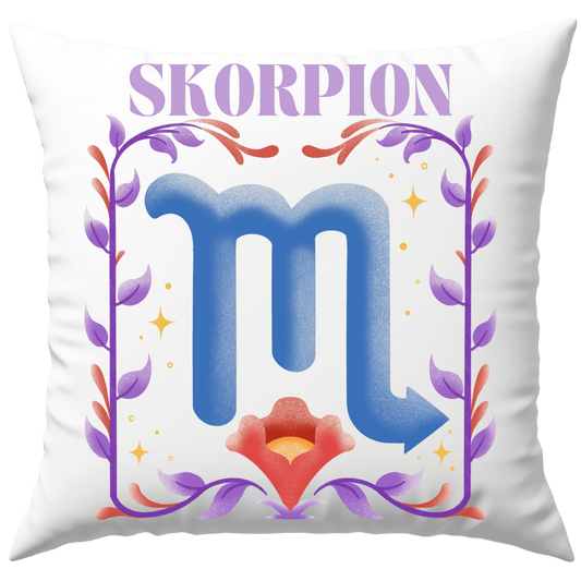 Skorpion Scorpio Sternzeichen Deko Kissen