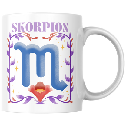Skorpion Scorpio Sternzeichen Kaffee Tasse