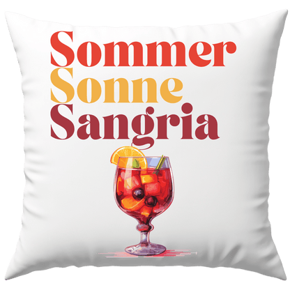 Sonne Sommer Sangria Wein Cocktail Deko Kissen
