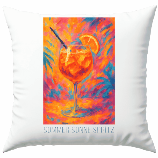Sommer Sonne Spritz Cocktail Deko Kissen