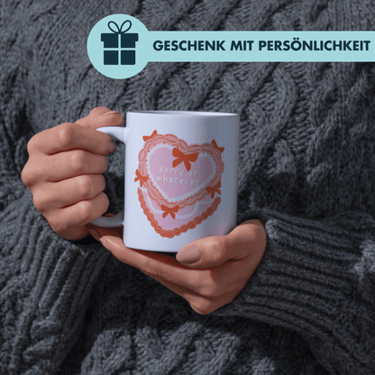 Sorry Or Whatever Kuchen Herz Kaffee Tasse
