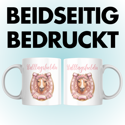 Stalltagsheldin Pferd Kaffee Tasse