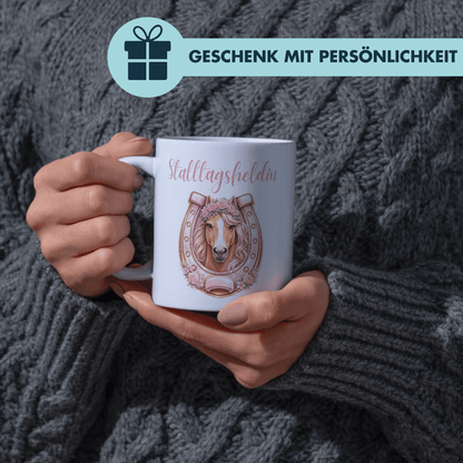 Stalltagsheldin Pferd Kaffee Tasse