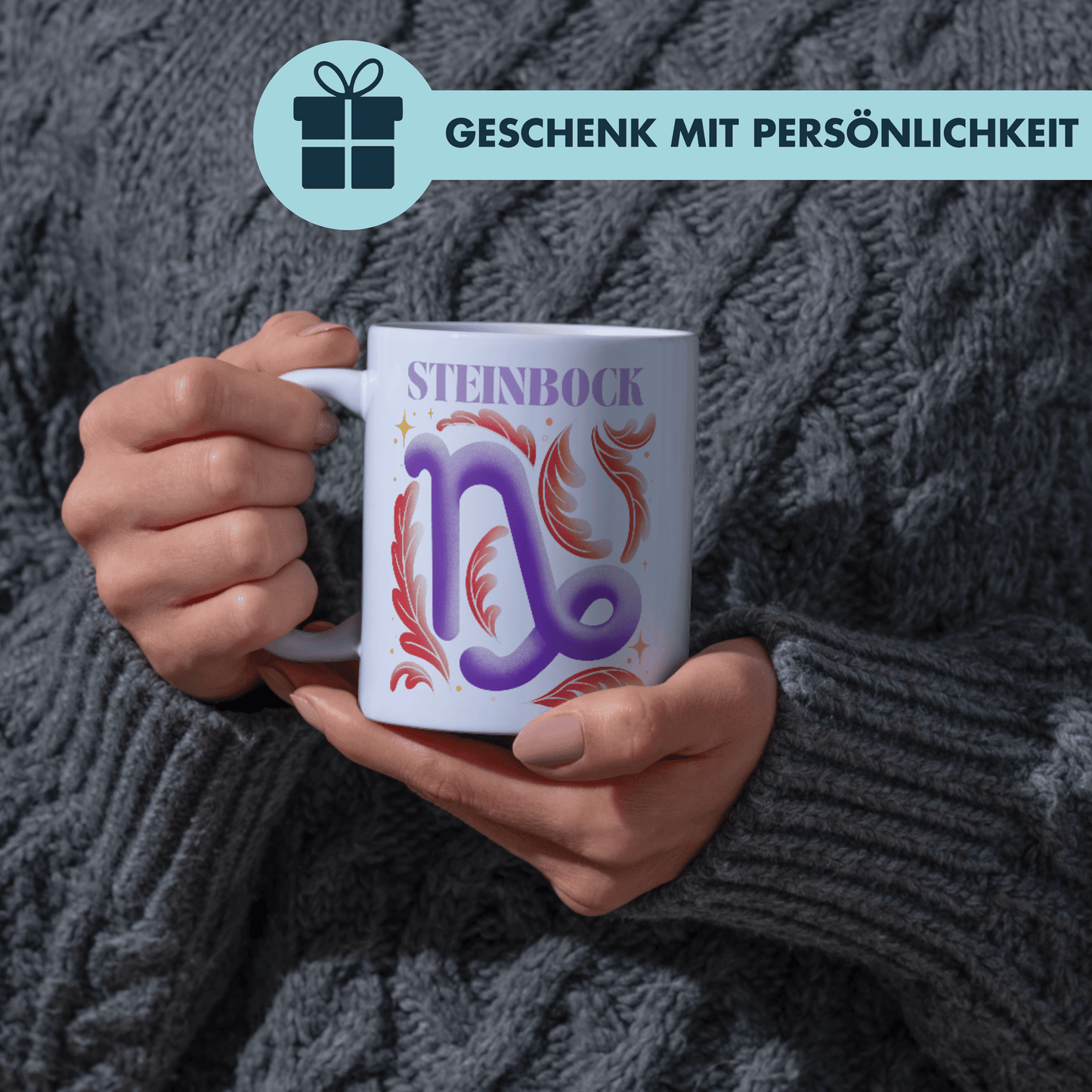 Steinbock Capricorn Sternzeichen Kaffee Tasse