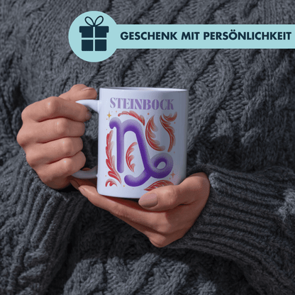 Steinbock Capricorn Sternzeichen Kaffee Tasse