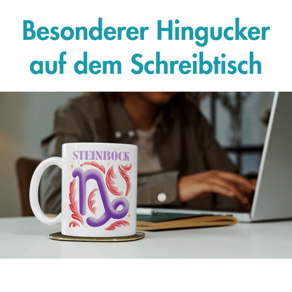 Steinbock Capricorn Sternzeichen Kaffee Tasse