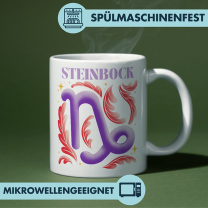 Steinbock Capricorn Sternzeichen Kaffee Tasse