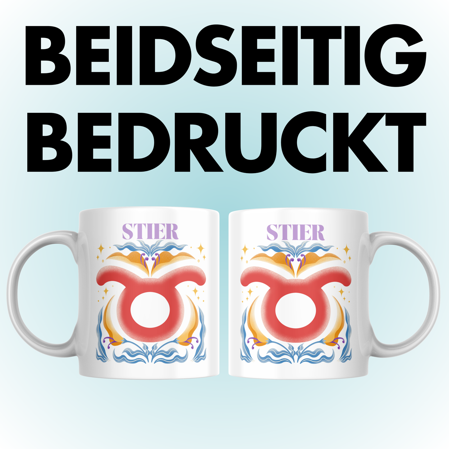 Stier Taurus Sternzeichen Kaffee Tasse