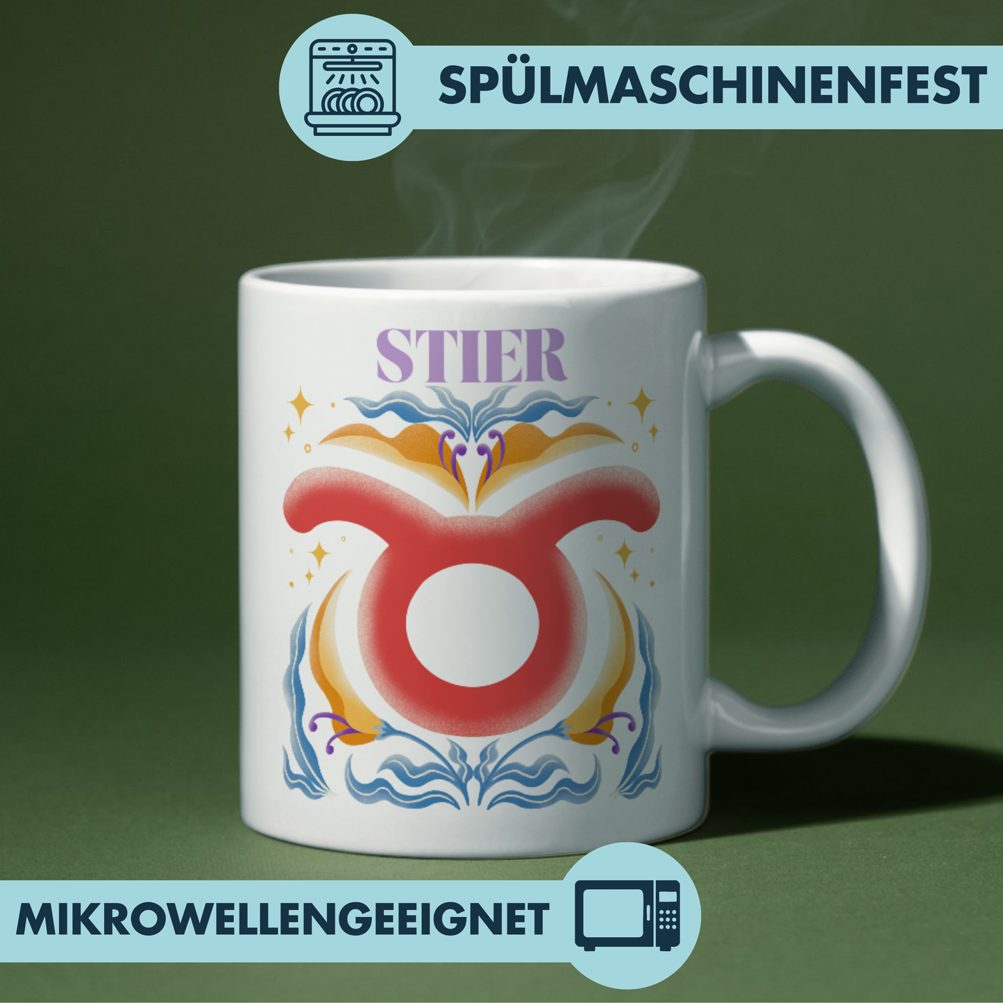 Stier Taurus Sternzeichen Kaffee Tasse