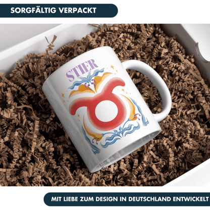 Stier Taurus Sternzeichen Kaffee Tasse