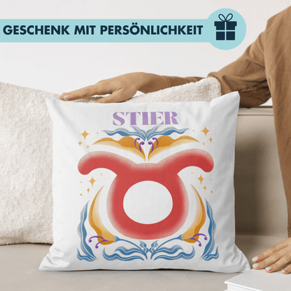 Stier Taurus Sternzeichen Deko Kissen