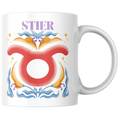 Stier Taurus Sternzeichen Kaffee Tasse