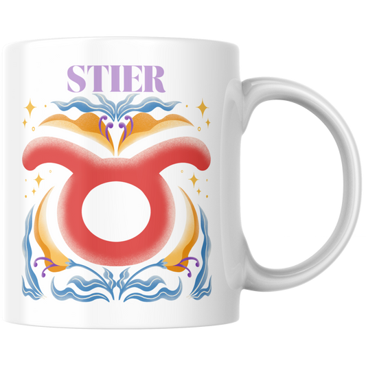 Stier Taurus Sternzeichen Kaffee Tasse