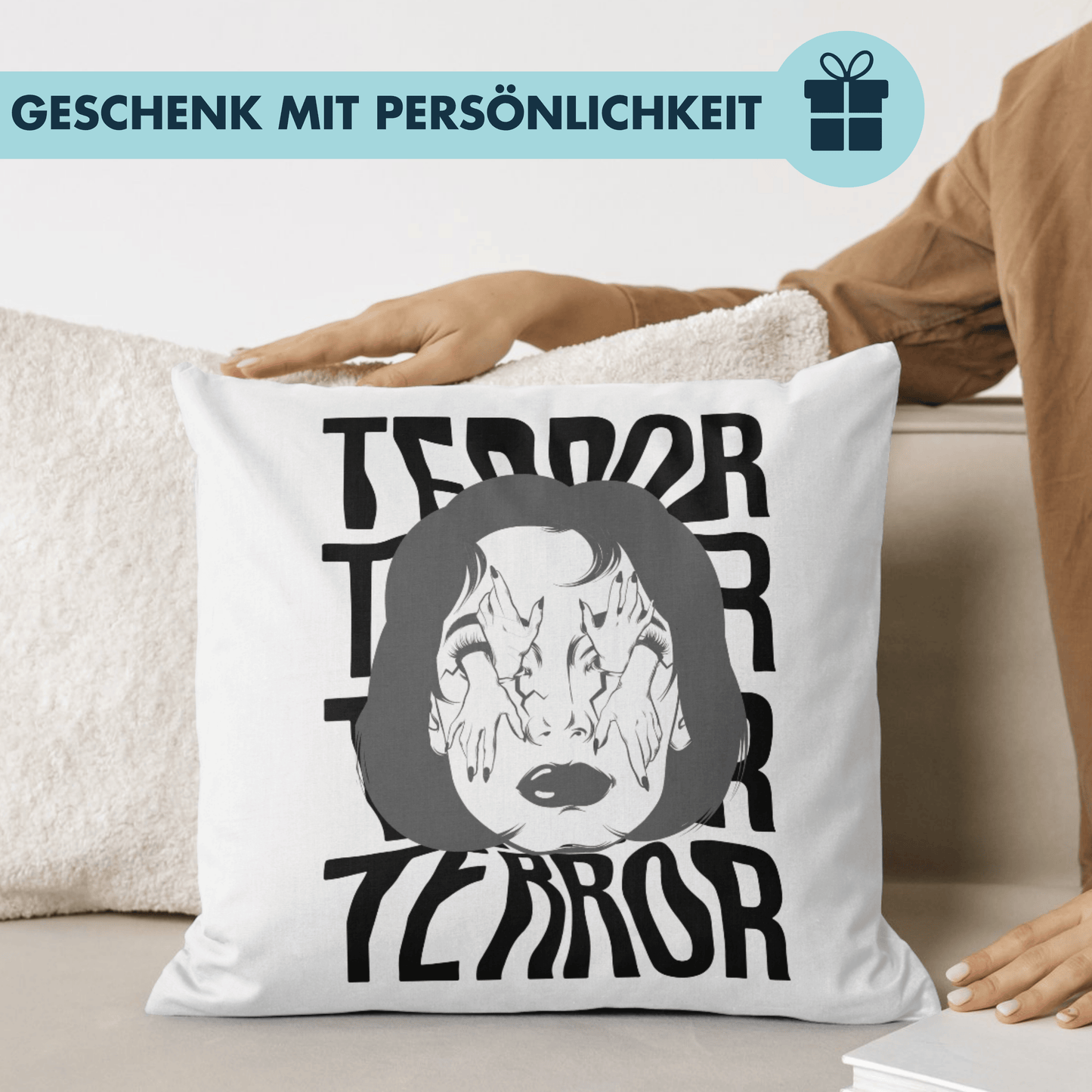 Terror Horror Surrealismus Deko Kissen