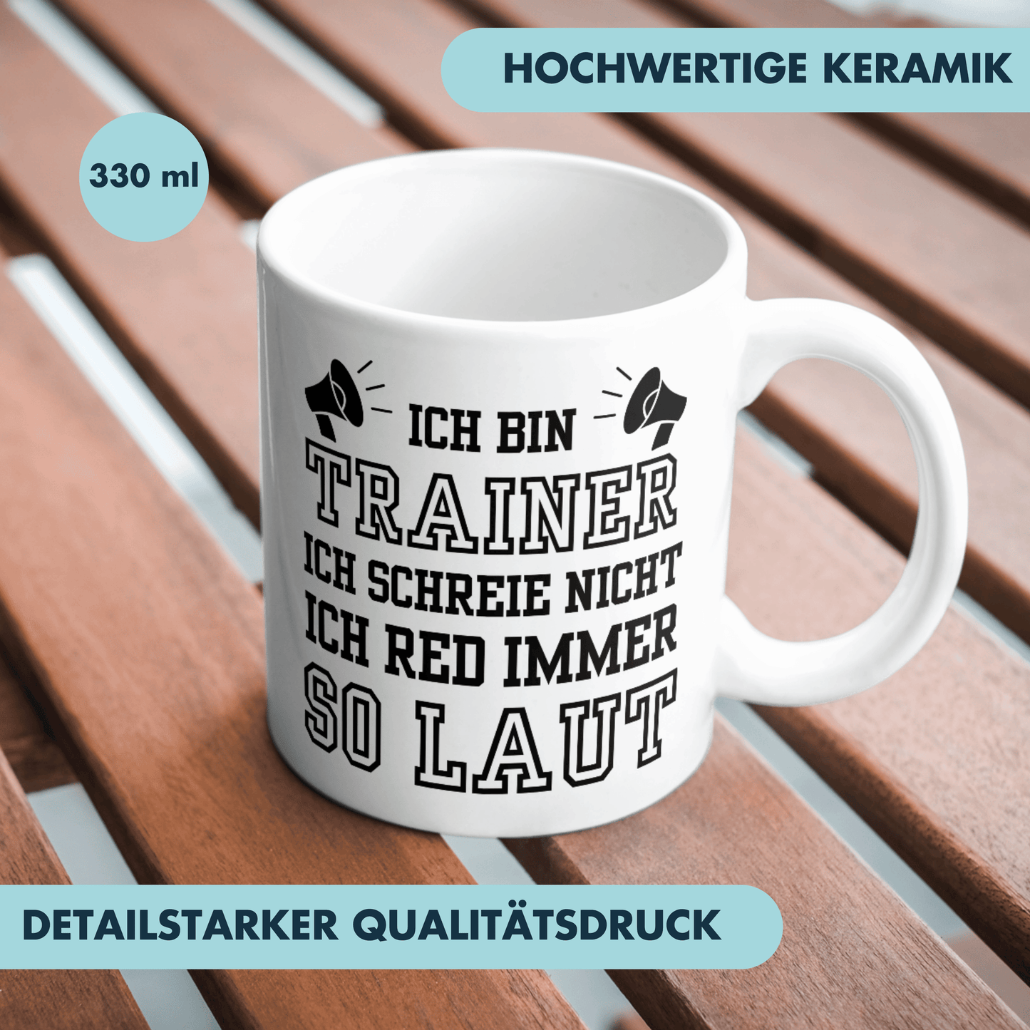 Ich Bin Trainer Ich Schreie Nicht Ich Red Immer So Laut Kaffee Tasse