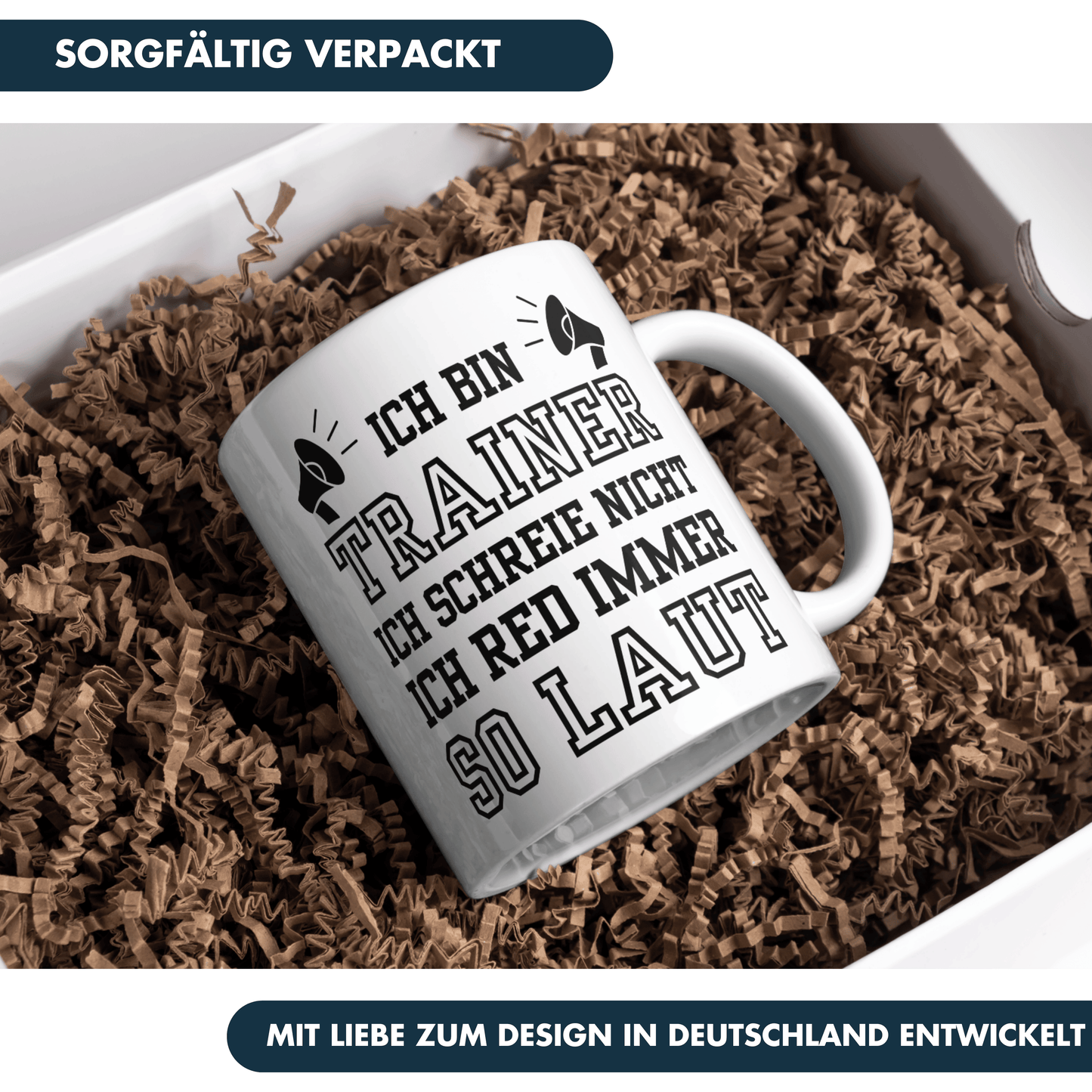 Ich Bin Trainer Ich Schreie Nicht Ich Red Immer So Laut Kaffee Tasse