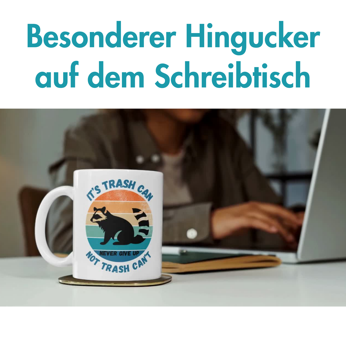 It's Trash Can Not Trash Can't Waschbär Meme Kaffee Tasse