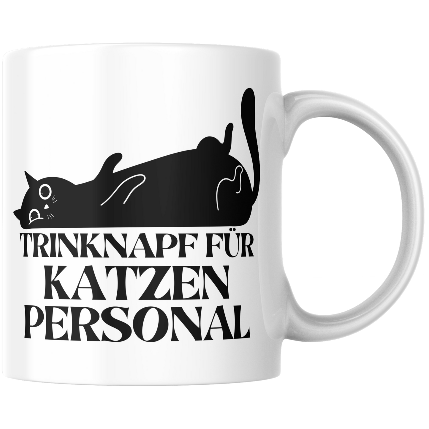 Trinknapf Für Katzenpersonal Besitzer Katze Selbstironisch Kaffee Tasse